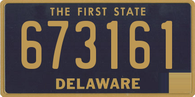 DE license plate 673161