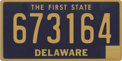 DE license plate 673164