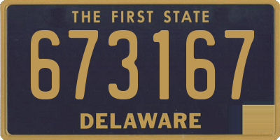 DE license plate 673167