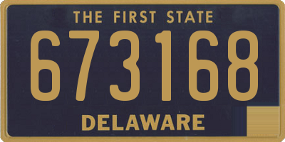 DE license plate 673168