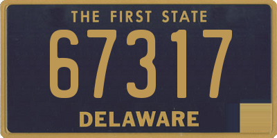 DE license plate 67317