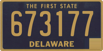 DE license plate 673177