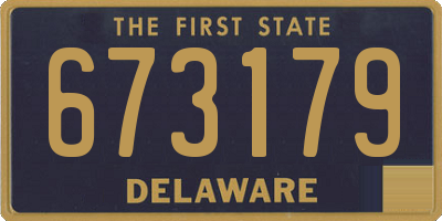 DE license plate 673179