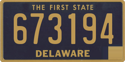 DE license plate 673194