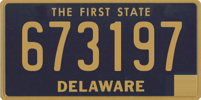 DE license plate 673197