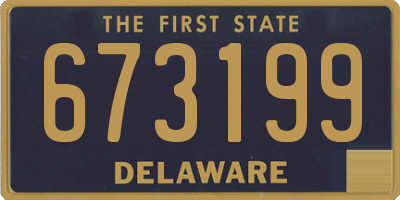DE license plate 673199