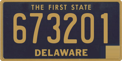 DE license plate 673201