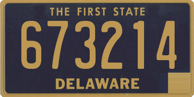 DE license plate 673214