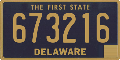DE license plate 673216