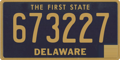 DE license plate 673227