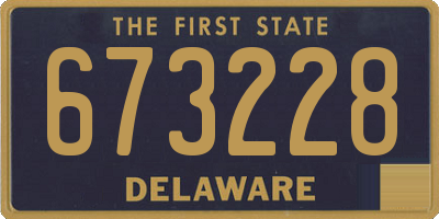 DE license plate 673228