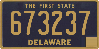 DE license plate 673237