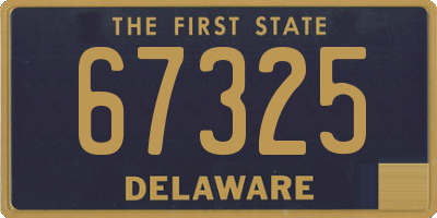 DE license plate 67325