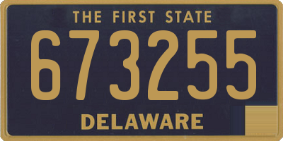 DE license plate 673255