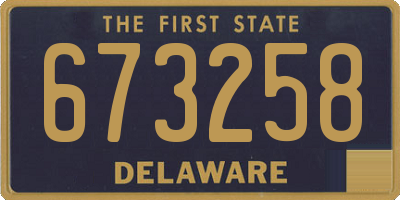 DE license plate 673258