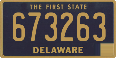DE license plate 673263
