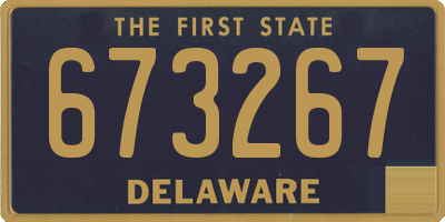 DE license plate 673267