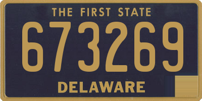 DE license plate 673269