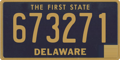 DE license plate 673271