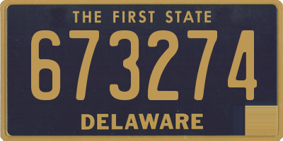 DE license plate 673274