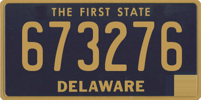 DE license plate 673276