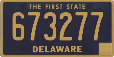 DE license plate 673277