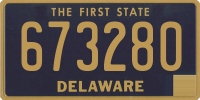DE license plate 673280