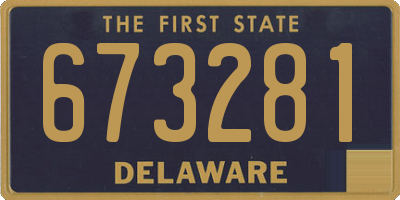 DE license plate 673281