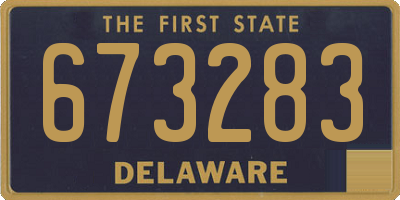 DE license plate 673283