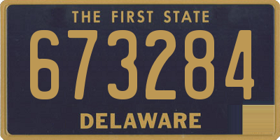 DE license plate 673284