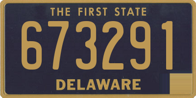 DE license plate 673291