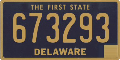 DE license plate 673293