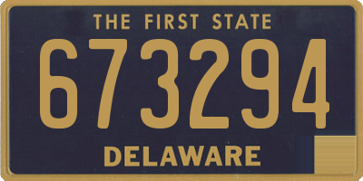 DE license plate 673294