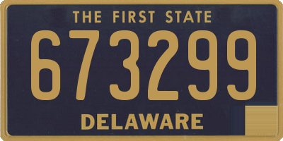 DE license plate 673299