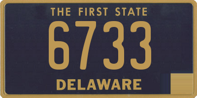 DE license plate 6733