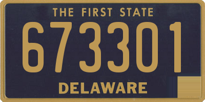 DE license plate 673301