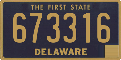 DE license plate 673316