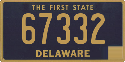 DE license plate 67332