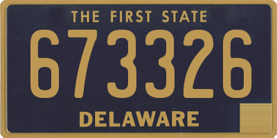 DE license plate 673326