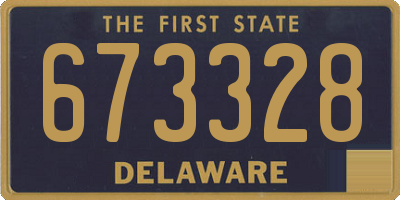 DE license plate 673328