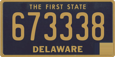 DE license plate 673338