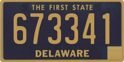 DE license plate 673341