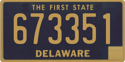 DE license plate 673351