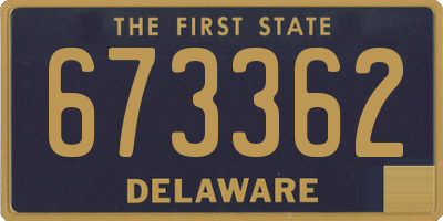 DE license plate 673362