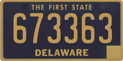 DE license plate 673363