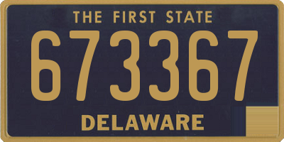 DE license plate 673367