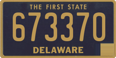 DE license plate 673370