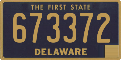 DE license plate 673372