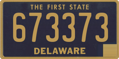 DE license plate 673373