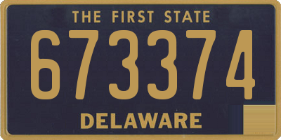 DE license plate 673374